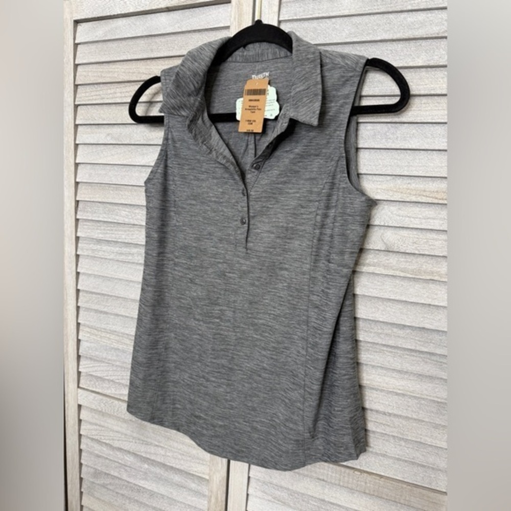 Duluth Women’s NWT Armachillo Polo Tank Gray Size XS